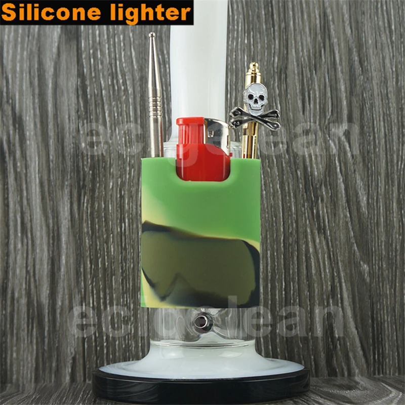 DHL 20pcs*New Design smoking accessories Silicone lighter and dab tool