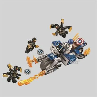 

Captain America Outriders Attack Building Blocks Kit Brick Classic Movie Model Toys Marvel Avengers Endgame Compatible Legoings