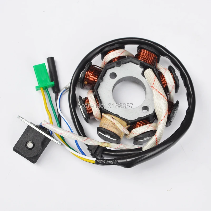 GY6 125 Ignition Stator Magneto Coil 8 Poles Coils For GY6 125cc 150cc Moped Scooter ATV Motocross