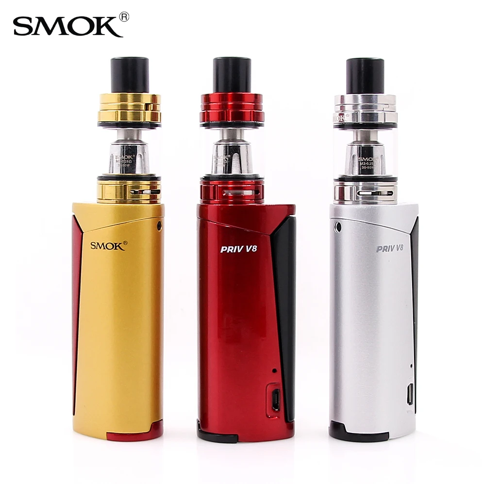 

Original Vape Pen SMOK Priv V8 Kit with 3ml TFV8 Baby Tank 60W PRIV V8 Mod Electronic Cigarette Kit Vaporizer VS Stick V8 Ijust