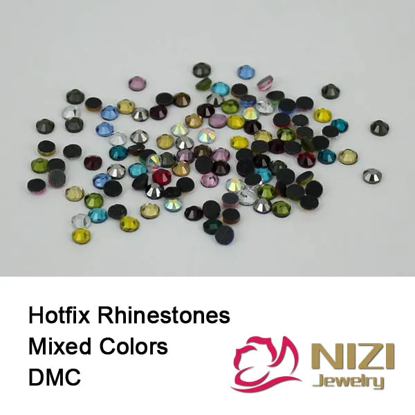 Rhinestones ss06 ss10 ss16 ss20 ss30 Assorted Colors Iron-on Beads DMC HOTFIX Crystal Perfect High Shine | Красота и здоровье