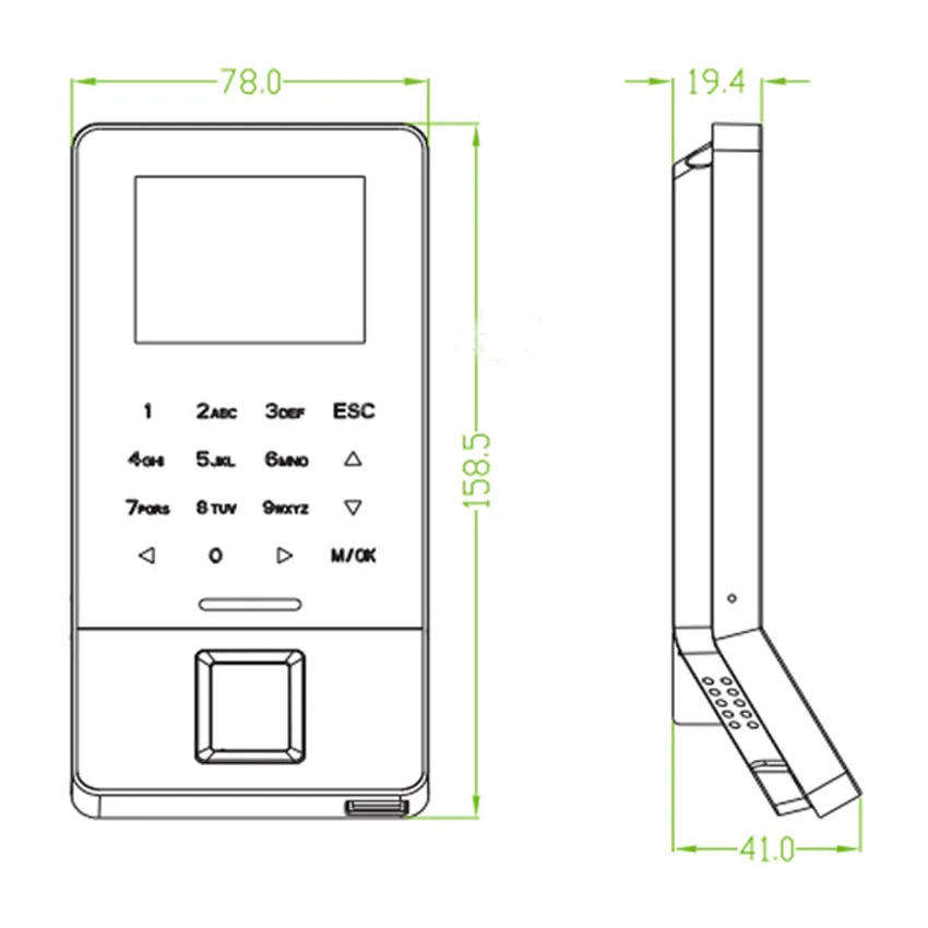 ZK F22 F28 TCP/IP WI-FI отпечатков пальцев Система контроля доступа дверца Управление с рабочего времени считывания отпечатков пальцев