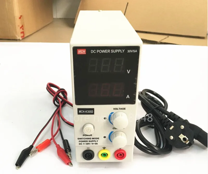 

220v MCH-K305D Mini Switching Regulated Adjustable DC Power Supply SMPS Single Channel 30V 5A Variable MCH K305D