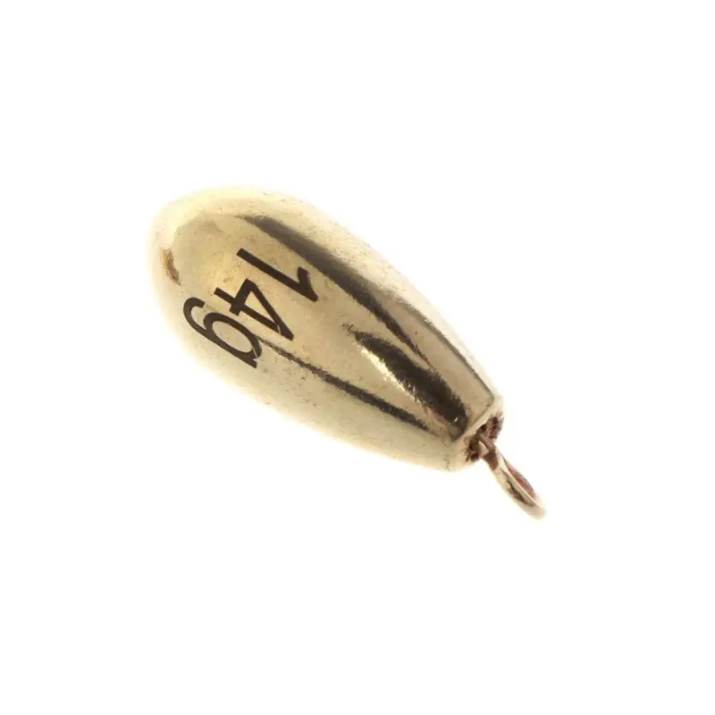 

16 Pcs/box Fishing Weight Water Drops Shape Lead Copper Sinker Pendant Weights Fishing Accessories G6KF