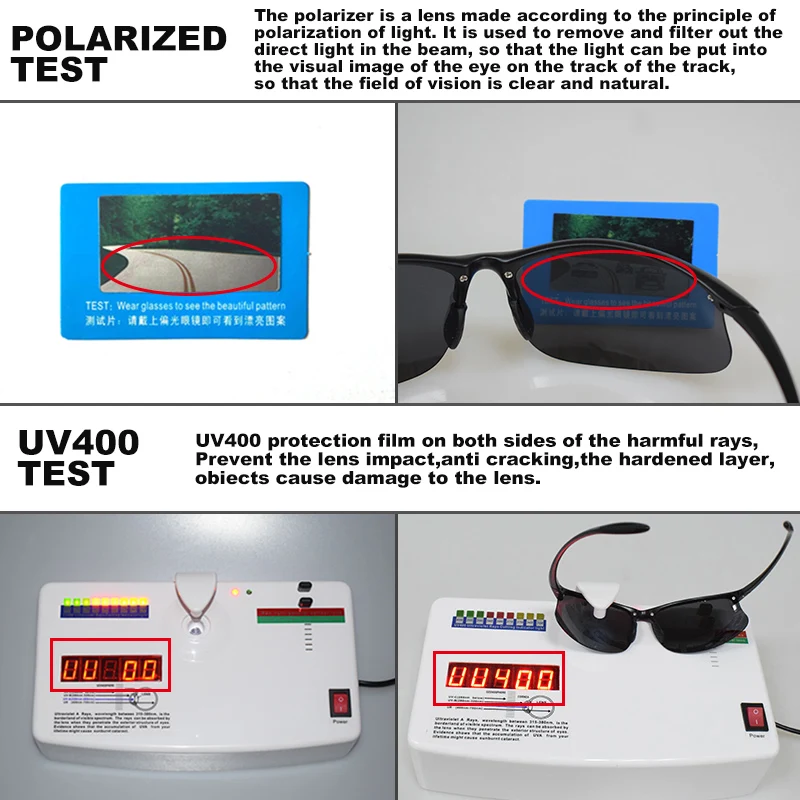 Brand Classic Outdoor Sport Polarized Sunglasses Men Women Driving TR90 Frame Male Sun Glasses Goggles UV400 Gafas gafas de sol