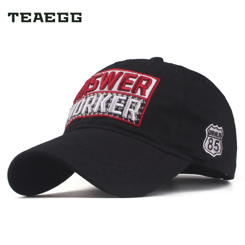 TEAEGG Branded Men's Caps Baseball Cap Men Women Snapback Dad Hat Man Gorras Letter Washed Cotton Vintage Truck Embroidery | Аксессуары