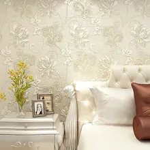 Роскошная итальянская шелковая ткань винтажный Декор 3D Цветочная настенная бумага для спальни домашний декор гостиная настенная бумага