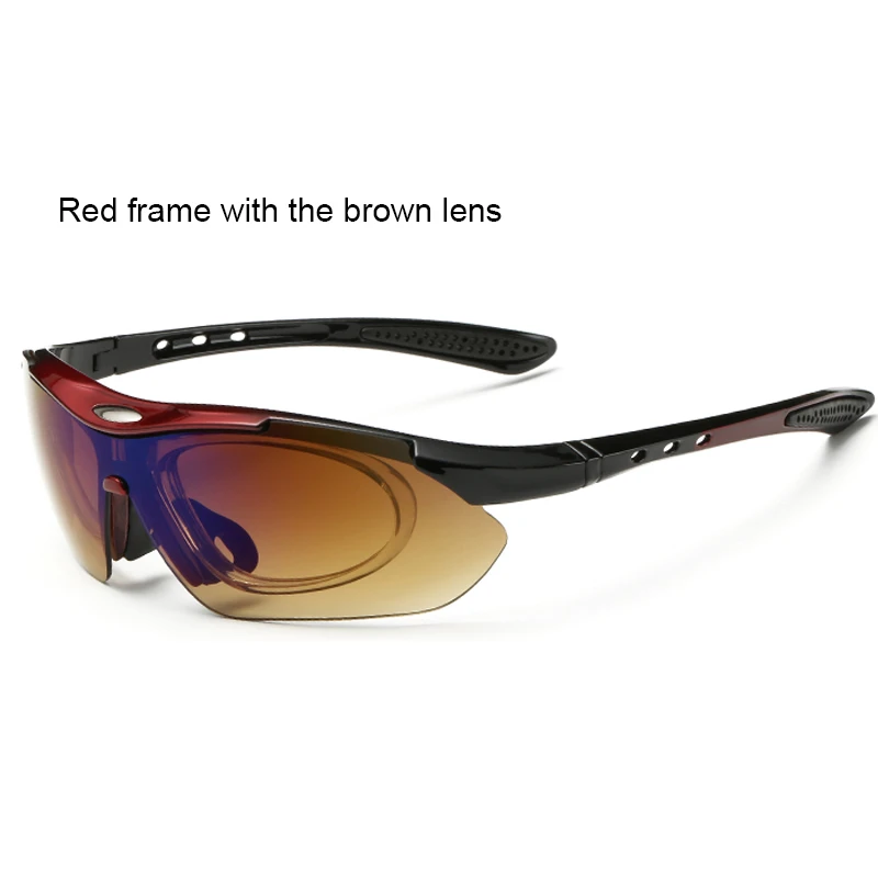 Polarized Cycling Sunglasses Outdoor Sport Windproof eyewear Mountain Bike Motorcycle Sun glass accessories 1 frame 5 lens/lot