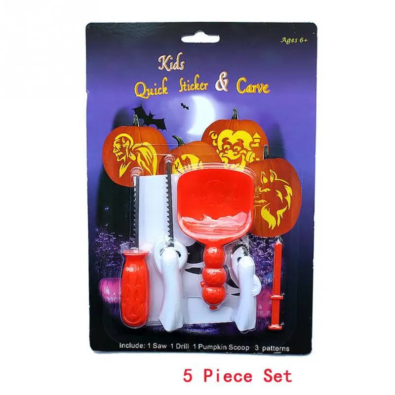 5 шт. Многофункциональный Нержавеющая сталь гравировка Хэллоуин детская ручка