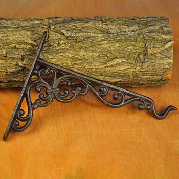 

Cast Iron Hanger Wrought Iron Garden Hook Flower Pots Basket Wall Hanger Bracket With Expansion Screw