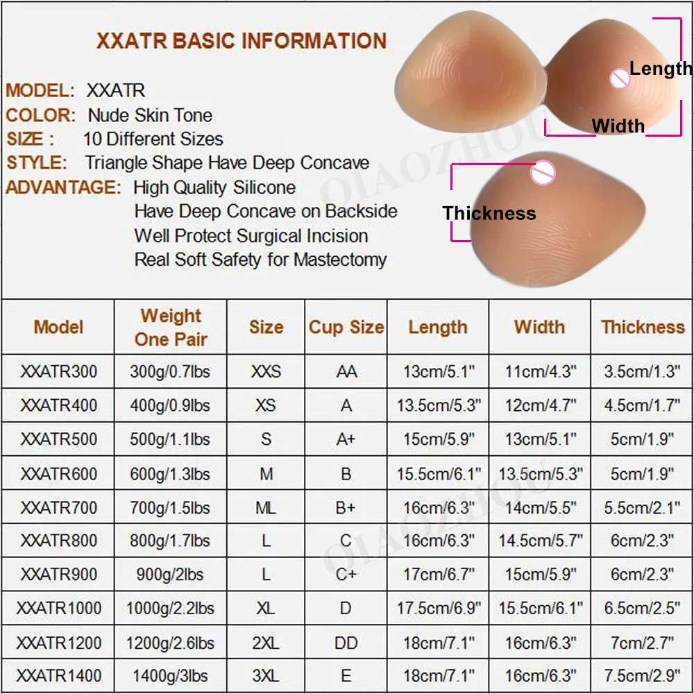 XXATR size form