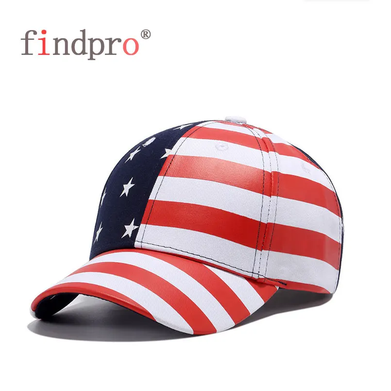 findpro High Quality USA Flag Camouflage Baseball Cap For Men Snapback