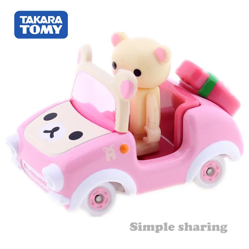 Takara Tomy Dream Tomica Korilakkuma Ride on R9 Игрушечная модель автомобиля комплект горячий ребенок bauble миниатюрный литье под давлением детские игрушки поп-Детская кукла