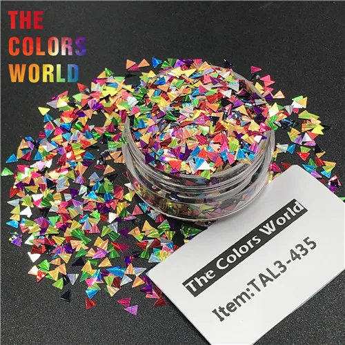 TCT-189 Holographic Stripe Glitter Mix Size Shape For Nail Glitter Nail Art Decoration Nail Gel Makeup Facepaint Manual DIY - Цвет: TAL3-435   50g