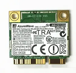 SSEA новый для AzureWave Broadcom BCM94352HMB BCM94352 802,11/ac 867 Мбит/с Wi-Fi Половина мини PCI-E DW1550 Беспроводной карты с Bluetooth