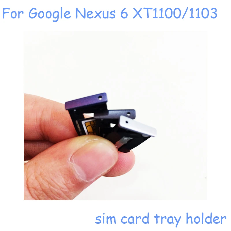 Мобильный телефон Корпус sim-карты держатель Слот лоток часть для Motorola Google Nexus 6 xt1100