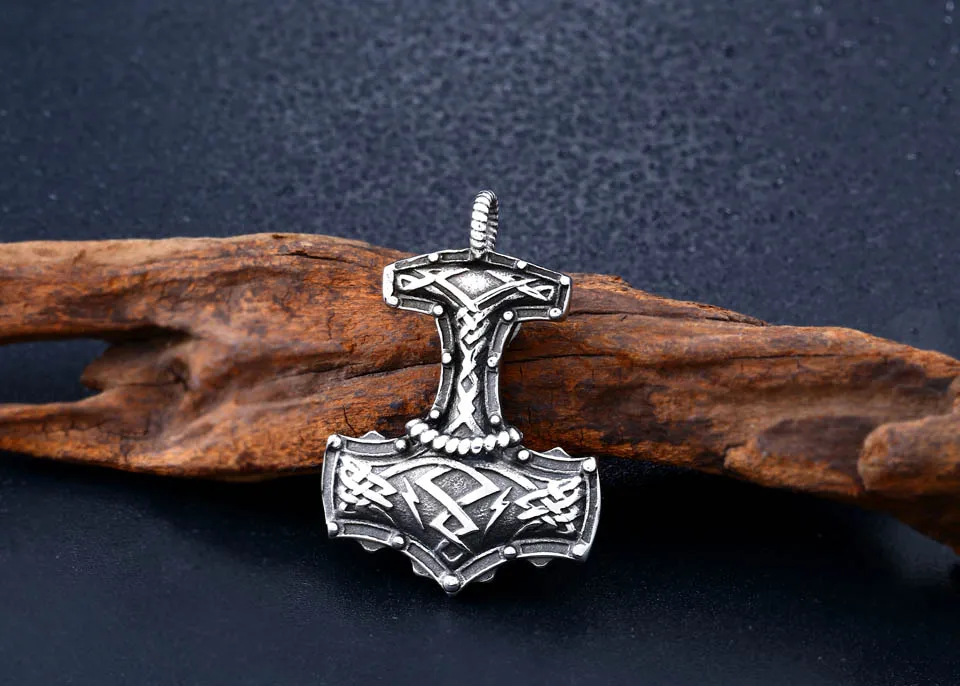 Байер 316L ожерелье с подвеской в стиле норвежских викингов символ Одина языческий амулет оригинальное животное модное ювелирное изделие LP378