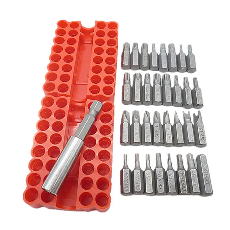 Security Hex Torx Tri-wing Power Drill Screwdriver Tool Bit Set Kit Box
