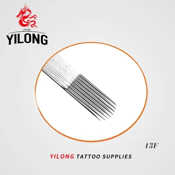 

50PCS (13F) Professional Tattoo Needles Flat Single Sterilize Tattoo Needles Medical Stainless Steel Material Free Shipping