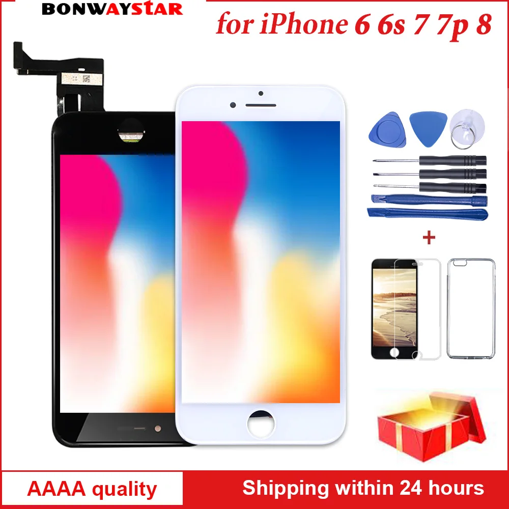 

3D Force Touch Screen for iPhone 6s 7 Plus 8 LCD Digitizer Assembly for iPhone 6 Display Module Tablet No Dead Pixel Free ship