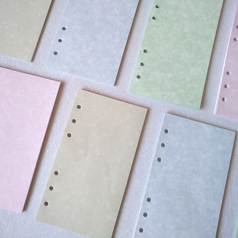 

40sheet Fashion Notebook Accessories A5/A6/A7 Pink Blue Green Yellow Planner Inners Filler Papers Inside school Office Suplies