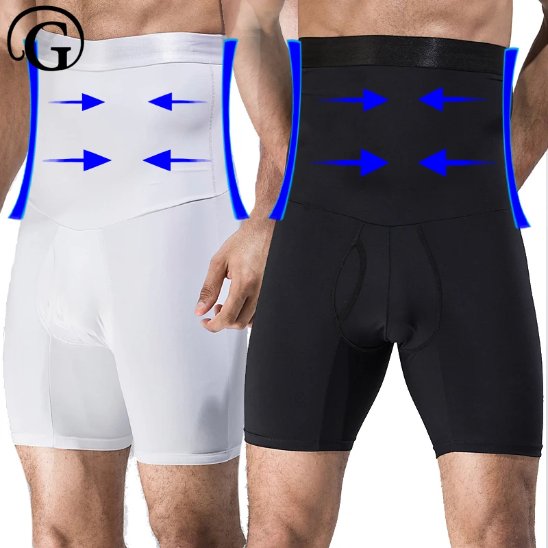 PRAYGER Men High Waist Big Belly Control Panties Tummy Trimmer Corset