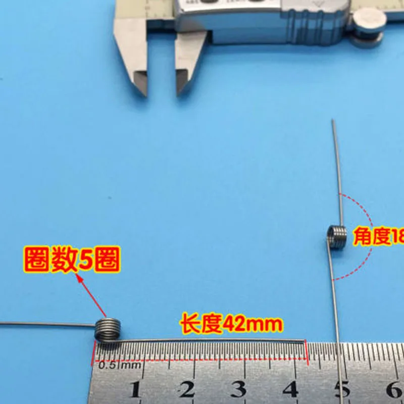 5 шт. проволока диаметром 0,6 мм OD 5,0 мм 5 катушек 180 градусов торсионные пружины