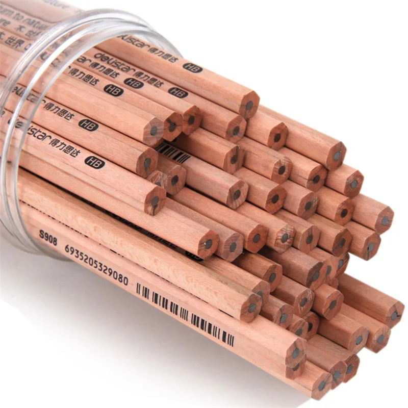 ATOODAYS деревянные карандаши 6 угол без токсичной краски дерево качество с большей уверенностью