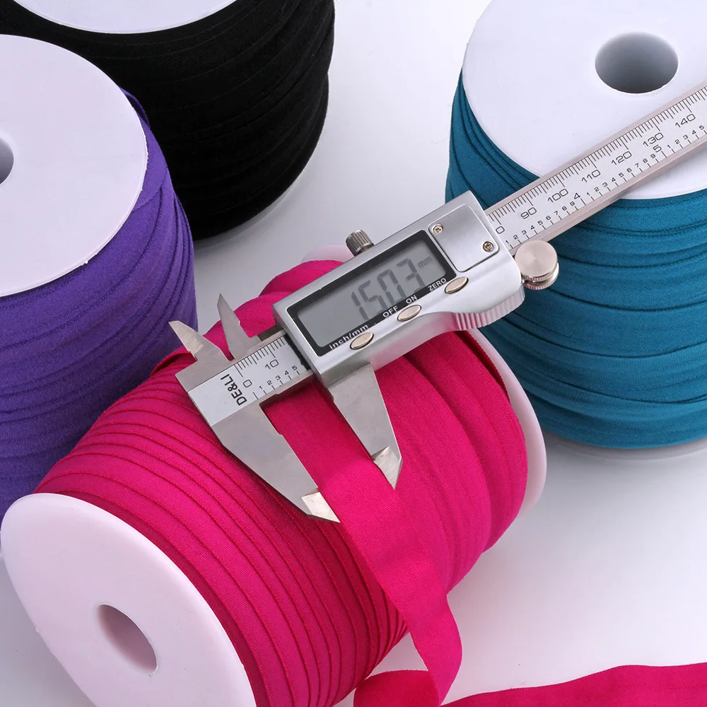 Koop Multi color 100 Meter Roll 15 Mm Breedte Spandex Elastische Band Edge Trim Kledingstuk Naaien Accessoires Voor Ondergoed beha Jas Manchet
