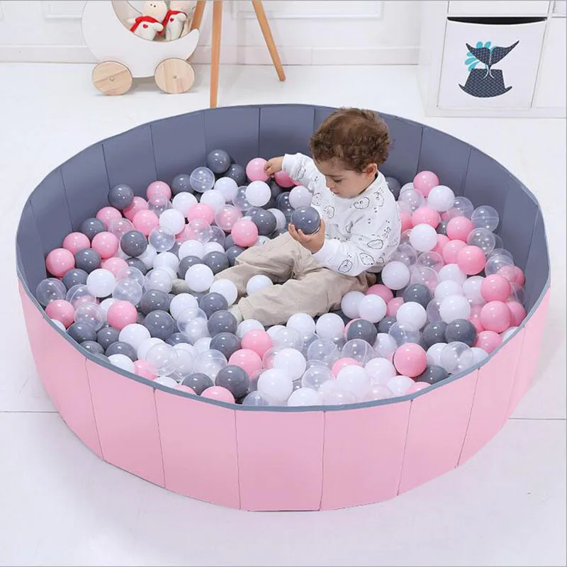 

Kids Dry Pool Portable Foldable Round Soft Ocean Ball Pool Pit Game Toddler Playpen As Children Birthday Gifts Photography Props
