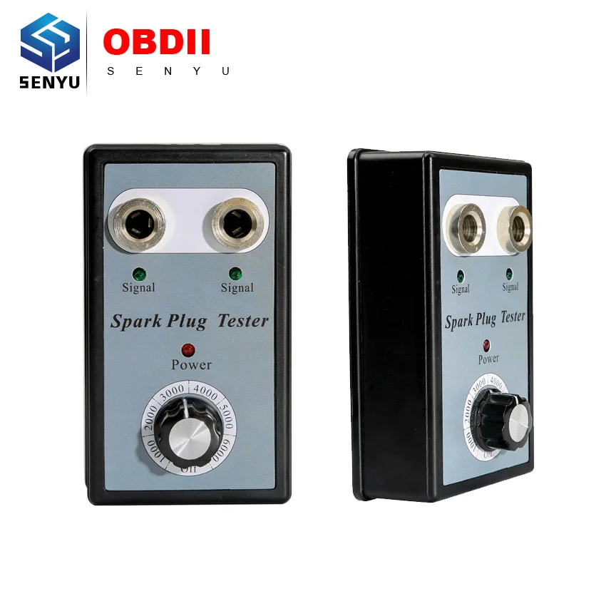 Dual Hole Car Spark Plug Tester Detector for 12V Gasoline Ignition Plug