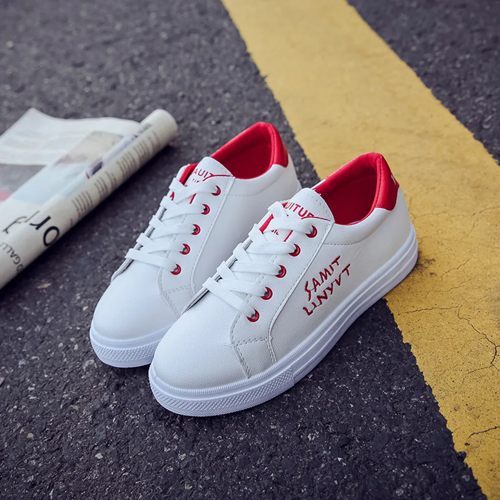 

YOUYEDIAN Shoes Women Flats Soft Leather Fashion Women's Casual Brand White Shoe Student Sneakers Thick Soled Flats Shoes#611G30