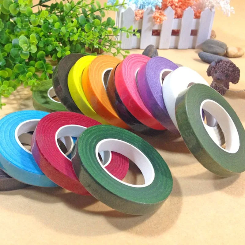 12pcs Floral Tape Flower Dried Tape for Nylon Stocking Flower Butterfly