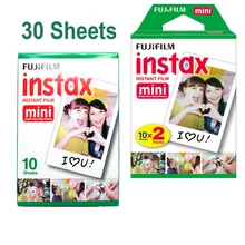 30 лист fujifilm fuji instax mini 8 пленка для polaroid мгновенный мини 7 s 25 50 s 90 камеры fuji instax белый край фото фильм бумаги