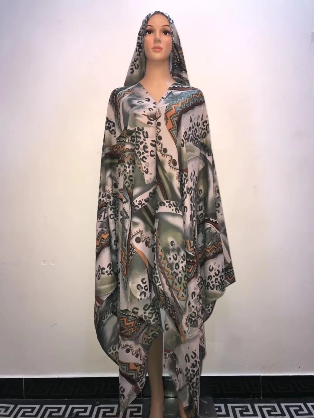 

Hot Selling New Fashion Moder Muslim top clothes with scarf Free size holiday women summer top clothes with scarf