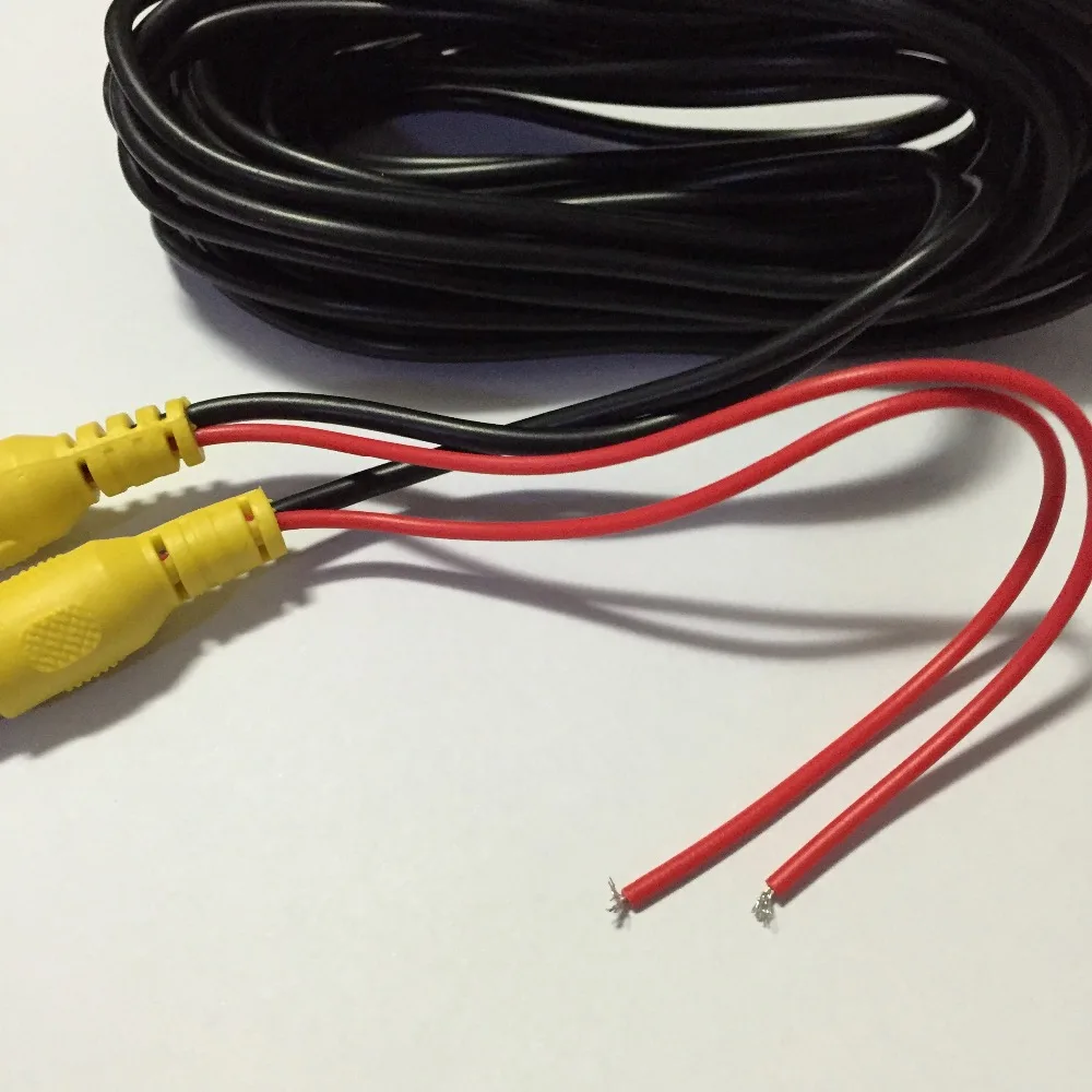 10 Meters RCA Video Signal Cable Waterproof 10M RCA Car Video Cable with Detection Wire For Car Rear View Camera mini DVR Kits