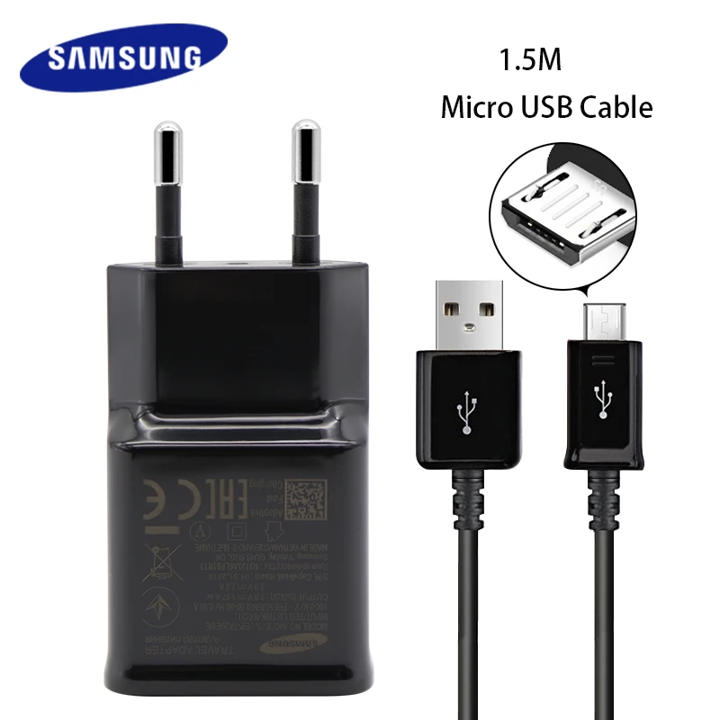 

Samsung S 7 S 6 Fast Charger Original For Samsung Galaxy S6 S7 edge Plus 1.2m Micro USB cable Note4 Note5 note edge J1 J2 J3 J5