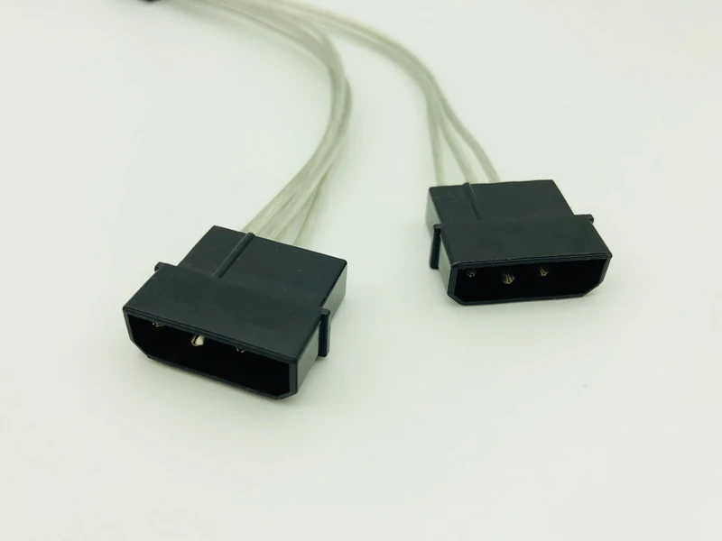 18cm 8Pin(6+2) to Dual 4Pin Graphics Card Power Cable 4PIN to 8PIN Graphic Card Cable Supply Dual D port to 8 pin for BTC Mining