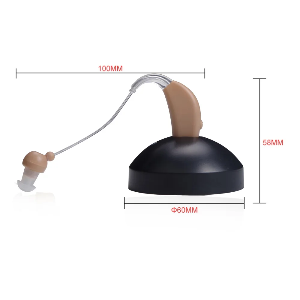 New Rechargeable ear hearing aid mini device ear amplifier digital hearing aids behind the ear for deaf elderly