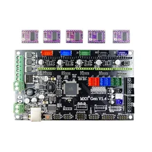 4 layers PCB controller board MKS Gen V1.4 integrated mainboard compatible Ramps1.4/Mega2560 R3 with 5pcs DRV8825 and usb cable