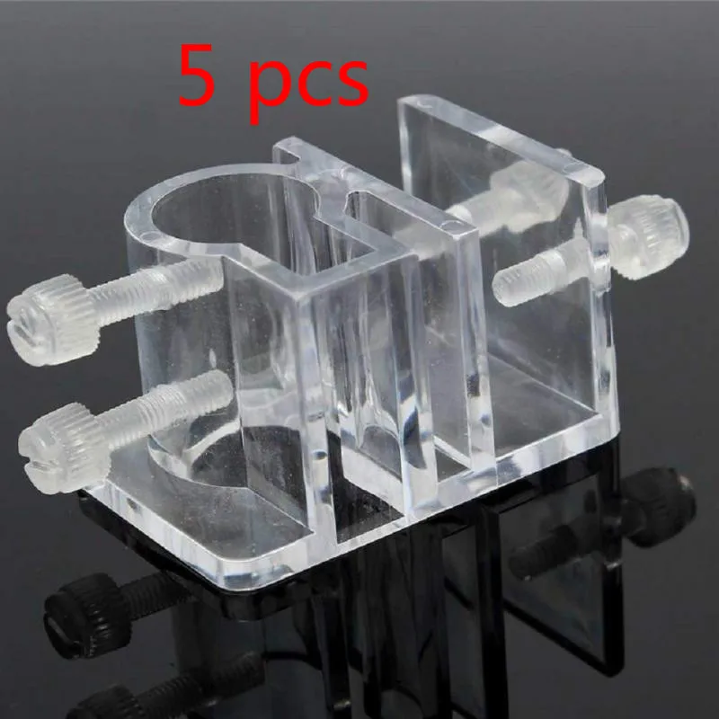 5pcs Fish Tank Tube Fixing Fixed Clip Clamps Acrylic Filter Mount Hose