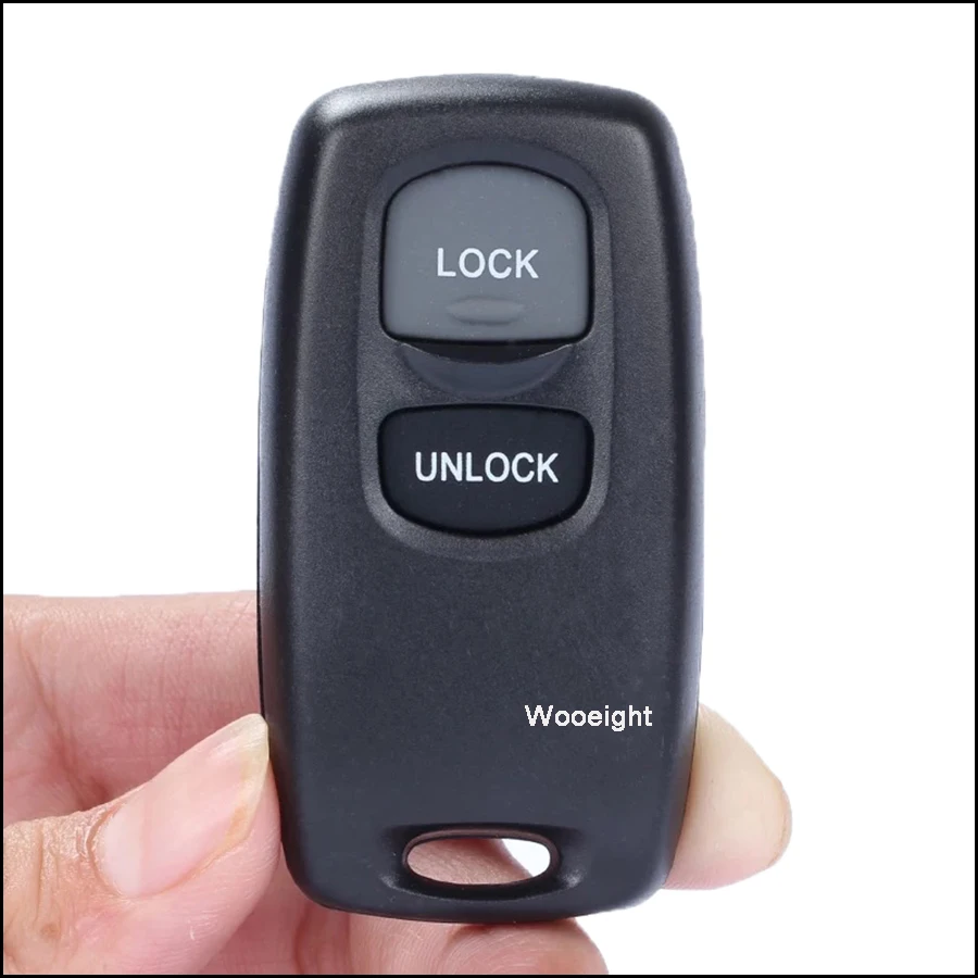 Wooeight New Replacement 2 Buttons Car Remote Control Key Case Shell For Mazda 3 6 2004 2010 Key Shell Keyless Entry No Clips (2)