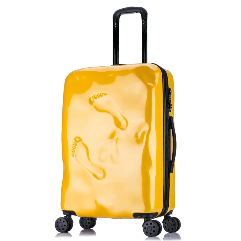 20 24 дюймов, итальянская оригинальная дорожная сумка, женская сумка на колесиках, чемодан, чемодан на колесиках - Цвет: 20 inch