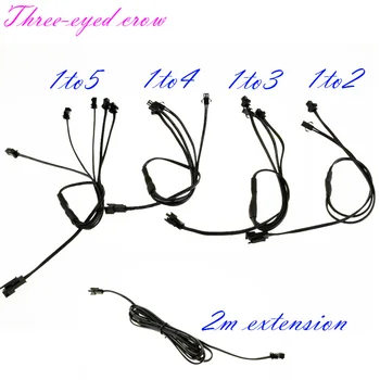 

One in five ( 1 to 5 ) One in Four ( 1 to 4 ) One in three ( 1 to 3 ) One in two ( 1 to 2 ) neon el wire Splitter