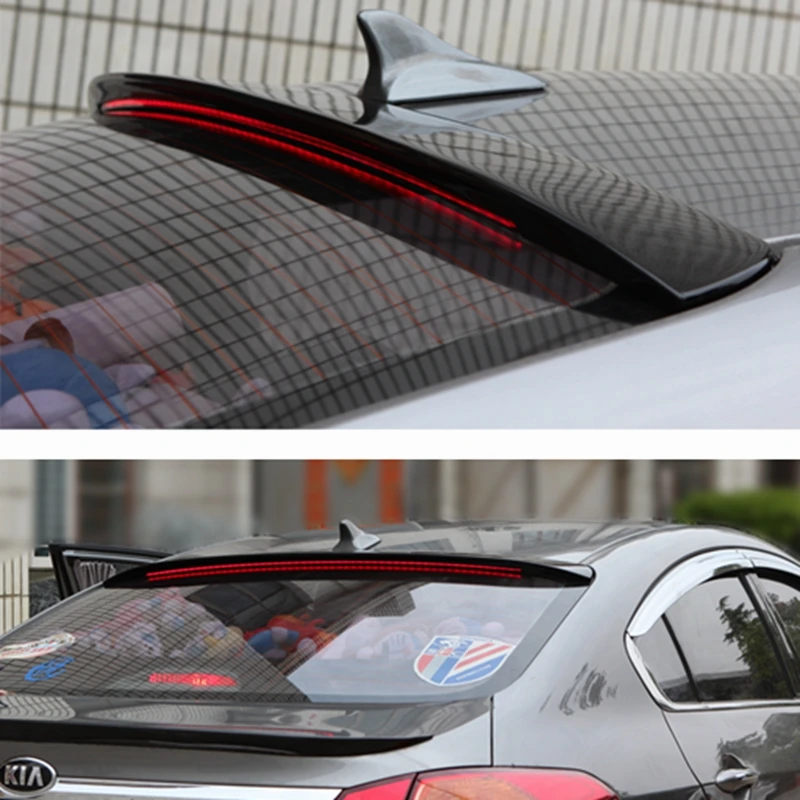 Спойлер на крышу для Kia Cerato K3 esacto высококачественный черный Задний спойлер из АБС