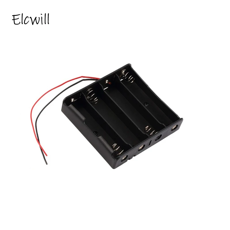 

1/2/5Pcs 4 Slots 18650 Battery DIY Box Holder Storage Box Container with Wire Lead Pin