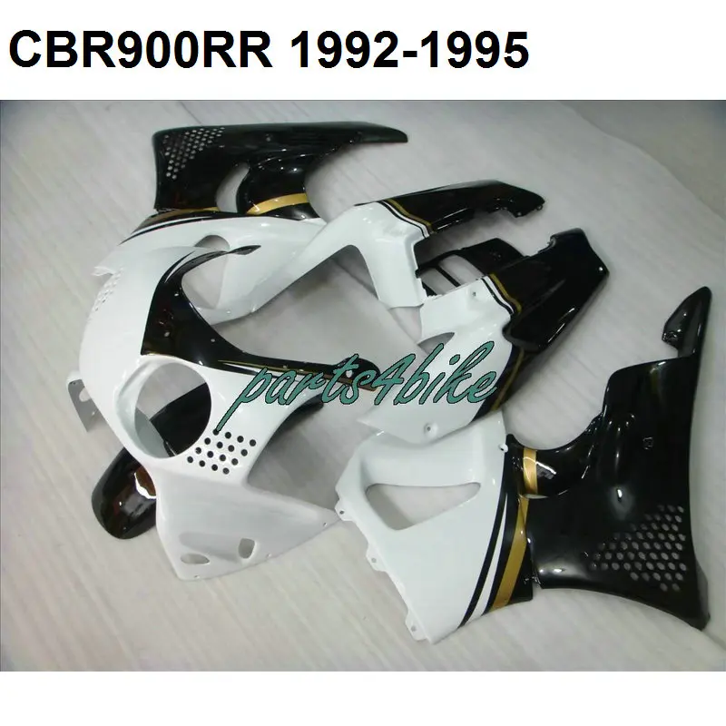 Комплект обтекателей ABS для CBR900RR CBR893RR 1992 1993 1994 1995 Белый Черный CBR 893 92 93 94 95 детали
