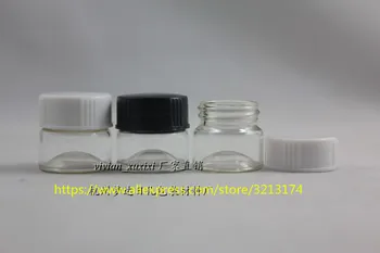 

wholesale 5g 10g clear transparent glass jar with plastic lid,eye cream mask cream facial cream mini sample container