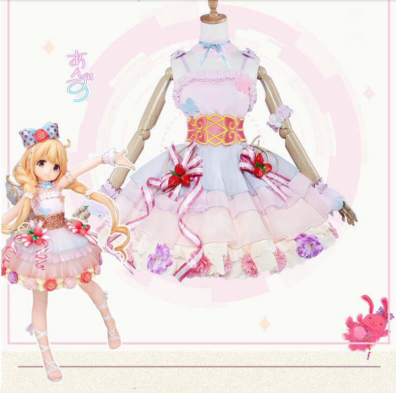 Anime DE IDOLM @ ster Cinderella Meisjes Futaba Anzu Lolita Jurk Mooie Uniform Cosplay Kostuum Voor Vrouwen Halloween Gratis verzending Anime DE IDOLM @ ster Cinderella Meisjes Futaba Anzu Lolita Jurk Mooie Uniform Cosplay Kostuum Voor Vrouwen Halloween Gratis verzending