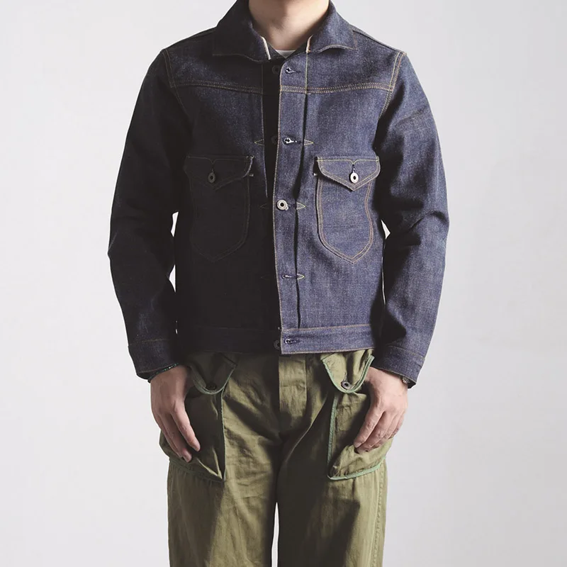 unwashed denim jacket